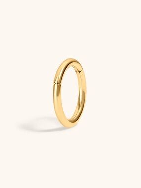 Maison Miru Classic Cartilage Hoop Gold Titanium 8mm Single Hoop